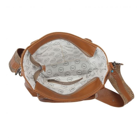 VINTAGE COTTEGECORE LEATHER & HAIRON BAG Myra Bag - Picture 7 of 7